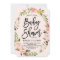 Bohemian Feathers and Floral Wreath Baby Shower