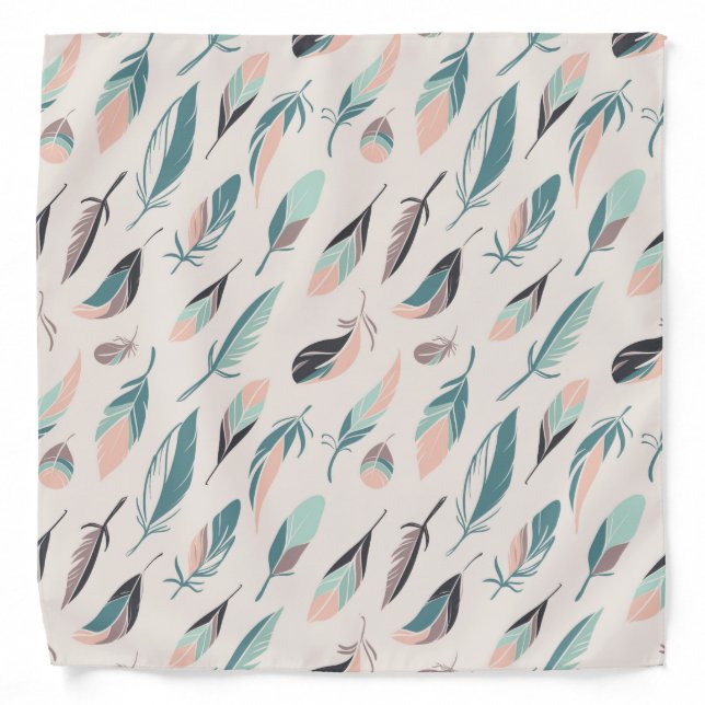 Bohemian Feathers Bandana (Front)