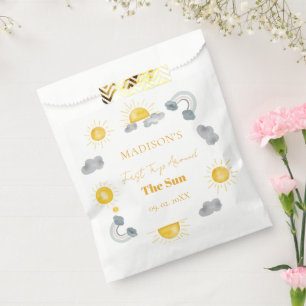 Bohemian First Trip Around The Sun 1st Birthday Favor Bag