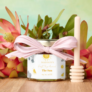 Bohemian First Trip Around The Sun 1st Birthday Honey Jar Favors
