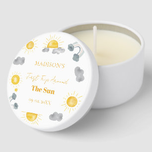 Bohemian First Trip Around The Sun 1st Birthday Mini Candle Favors
