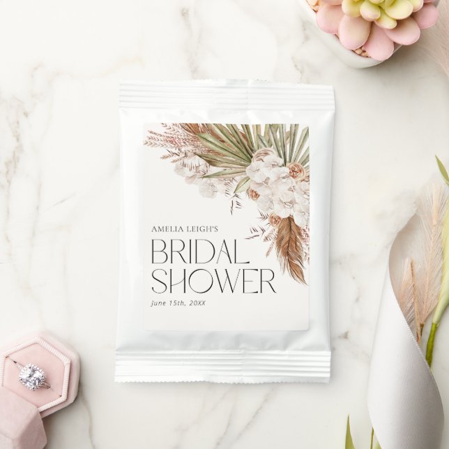 Bohemian Floral & Feathers Shower Margarita Drink Mix (Wedding)