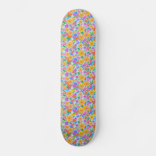 BOHEMIAN FLORAL FLOWER GIRLS SKATEBOARD DECK