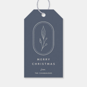 Bohemian Floral Logo Holiday Gift Tags