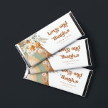 Bohemian Floral Love and Thanks Wedding  Hershey Bar Favors<br><div class="desc">Bohemian Floral Love and Thanks Wedding Hershey Bar Favors . These elegant favors feature "love and thanks" in a retro terracotta font,  watercolor flowers and an earth tones rainbow. Scroll down to click on this collection to find matching items.</div>
