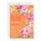 Bohemian floral watercolor orange bridal shower