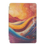 Bohemian Flow – Vibrant Wave Abstract Art Print iPad Mini Cover