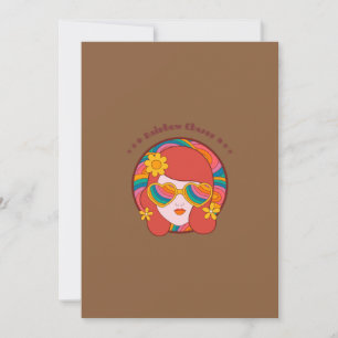 Bohemian Flower Design Colorful Floral Art Invitation