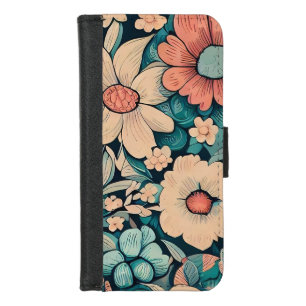Bohemian Flower iPhone 8/7 Wallet Case