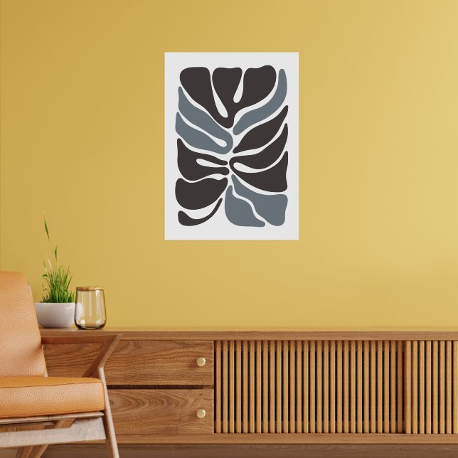  Bohemian Flower Market | Modern Abstract Leaves  Poster (Living Room 2)