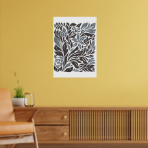 Bohemian Flower Market | Modern Abstract Leaves