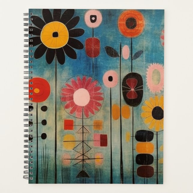 Bohemian Flowers Colorful Planner (Front)