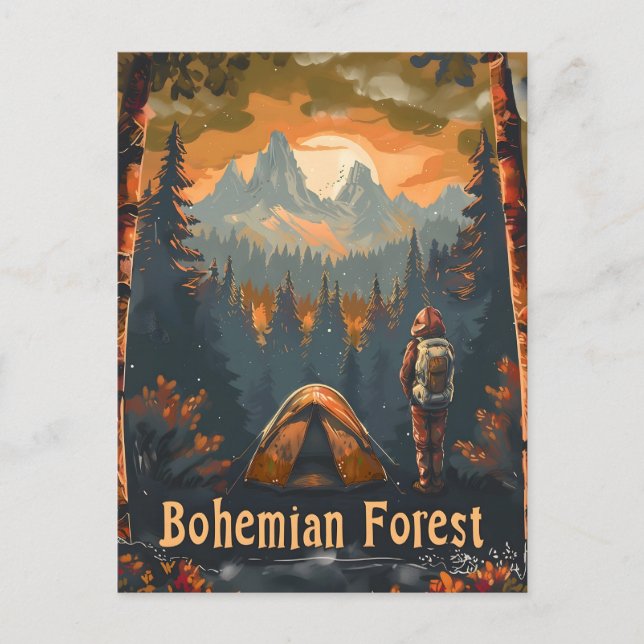Bohemian Forest vintage Postcard (Front)