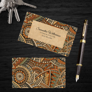 Bohemian Geometric Business Card