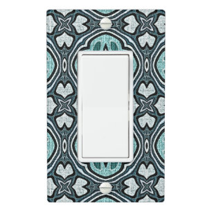 Bohemian Geometric Moroccan Mandala Art Pattern Light Switch Cover