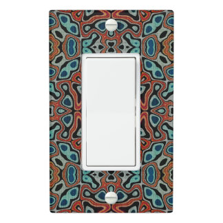 Bohemian Geometric Moroccan Mandala Art Pattern Light Switch Cover