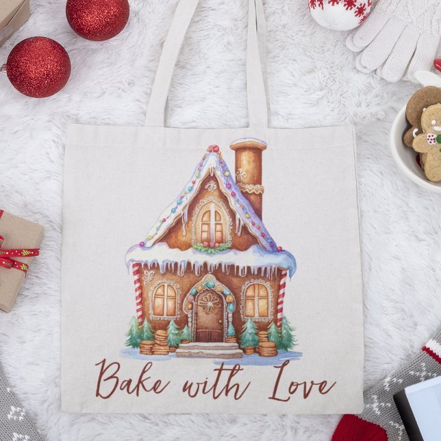 Bohemian Gingerbread House Holiday Magic  Tote Bag (Creator Uploaded)