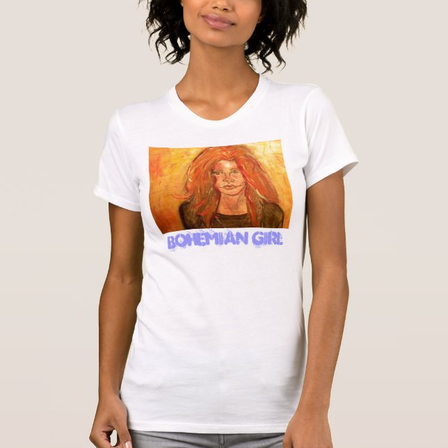 bohemian girl T-Shirt (Front)