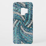 bohemian girly chic silver grey turquoise blue Case-Mate samsung galaxy s9 case<br><div class="desc">bohemian girly chic silver grey turquoise blue home accessories. The rhinestone design details are simulated in the artwork.
 No actual rhinestones will be used in the making of this product.</div>