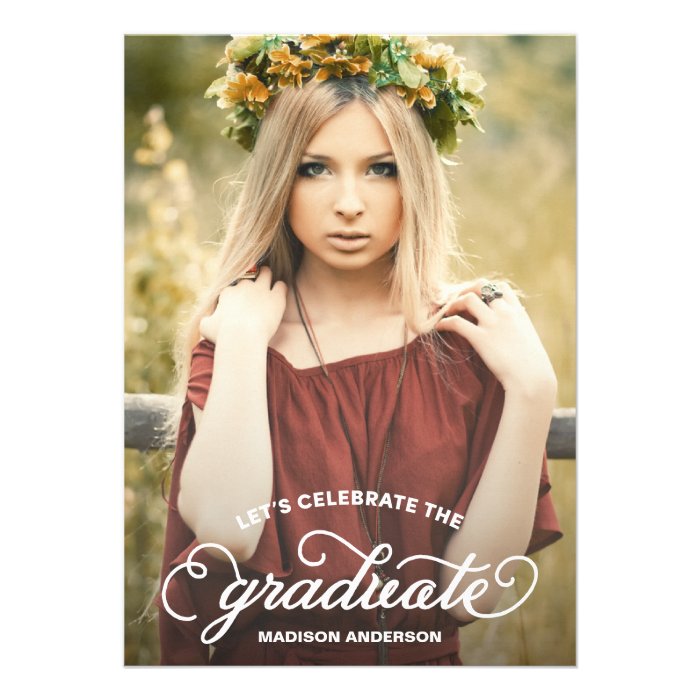 Bohemian  Graduation Party Invitation