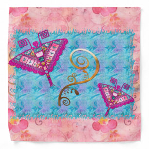 Bohemian Gypsy Folk Art Bandana