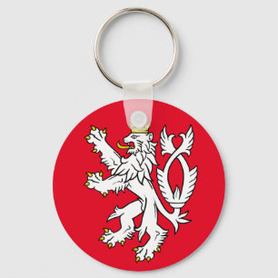 Bohemian heraldic lion keychain