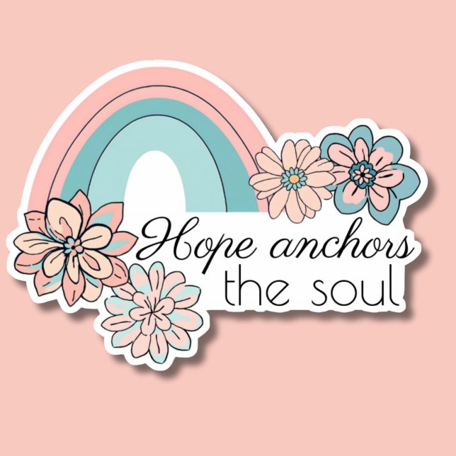 Bohemian Hope Anchors the Soul Waterproof Sticker (Creator Uploaded)