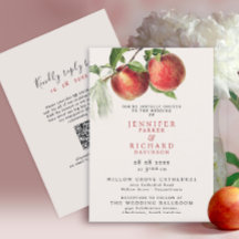 Bohemian Ivory Red Peach Summer Orchard Fruits