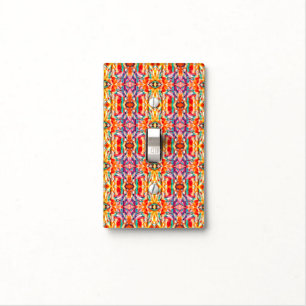 Bohemian Kaleidoscope Pattern Light Switch Cover