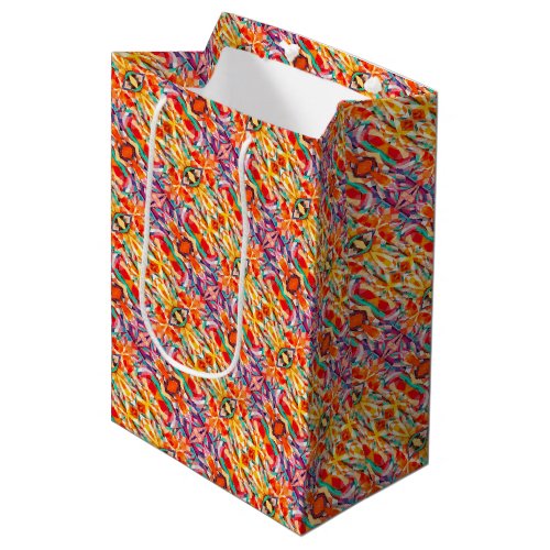 Bohemian Kaleidoscope Pattern Medium Gift Bag