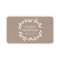 BOHEMIAN LEAF WREATH LOGO Tan Kraft Paper Effect