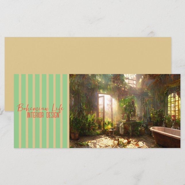 Bohemian Life - Business, Greeting Card, Invite (Front/Back)