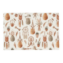 Bohemian Macrame Easter Pet Feeding Mat Placemat