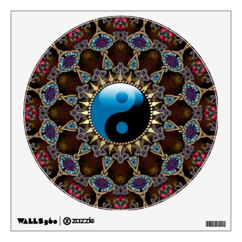 Bohemian Mandala YinYang Wall Sticker