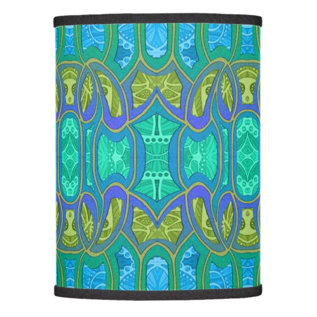 Bohemian Mangroson Blues Lamp Shade (Front)
