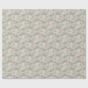 Bohemian mix of colours and flower theme wrapping paper