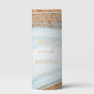 Bohemian Modern Terracotta Wedding Unity Candle