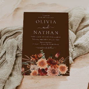 Bohemian Modern Wedding Invitation