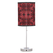 bohemian moroccan maroon burgundy mandala table lamp (Back)