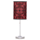 bohemian moroccan maroon burgundy mandala table lamp (Front)