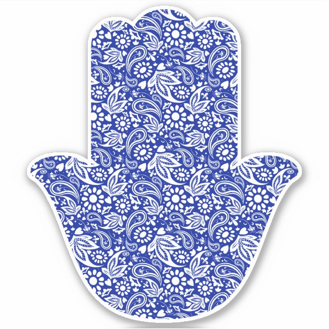 Bohemian Motif Hamsa Hand Sticker (Front)