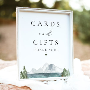 Bohemian Mountain Lake Cards and Gifts Poster