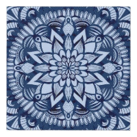 Bohemian Navy Blue Tie Dye Mandala