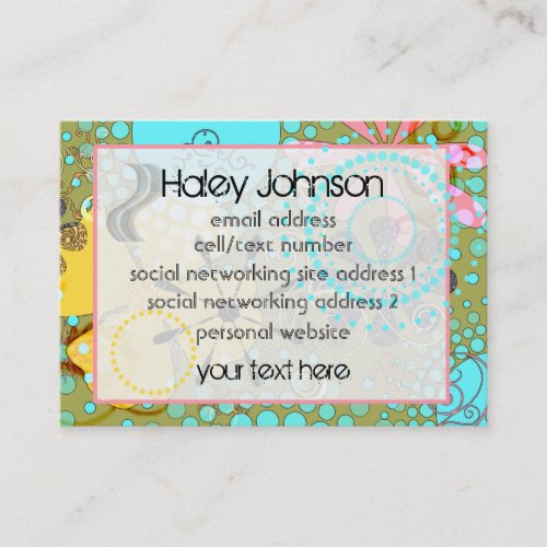 Bohemian One Social/Business Cards