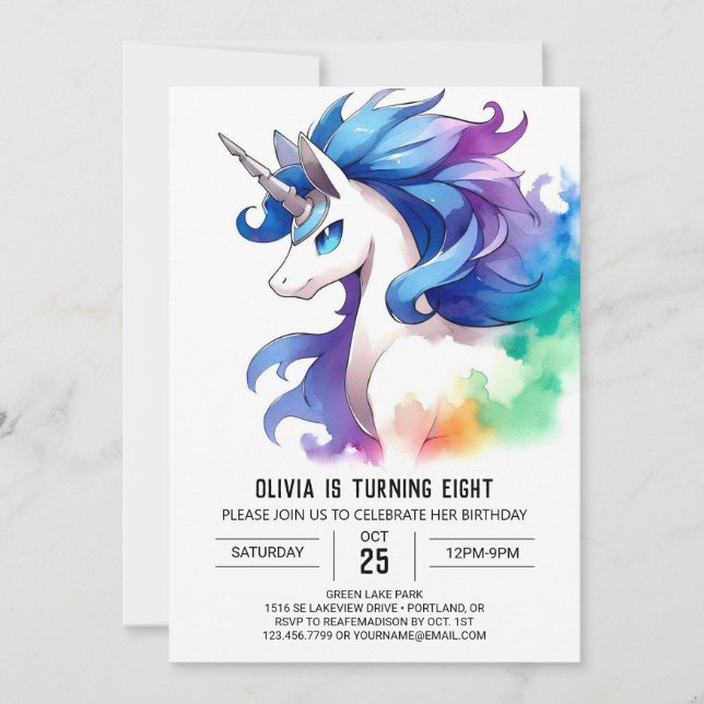 Bohemian Online Horse Birthday Invitation (Front)