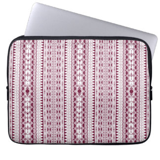 Bohemian Ornament 30122020 Dark red Laptop Sleeve