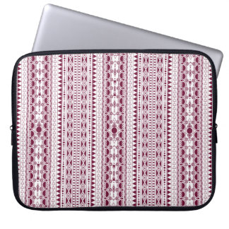 Bohemian Ornament 30122020 Dark red Laptop Sleeve