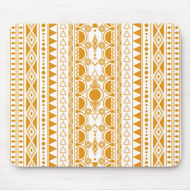Bohemian Ornament 30122020 Orange Mouse Pad (Front)