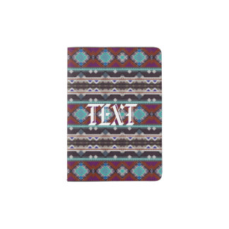 Bohemian ornament in ethno-style, Aztec Passport Holder