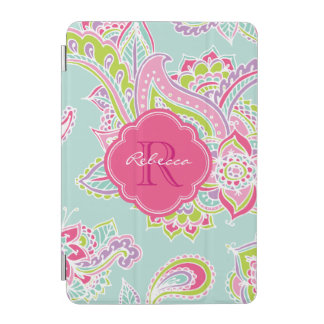 Bohemian Paisley Custom Monogram iPad Mini Cover